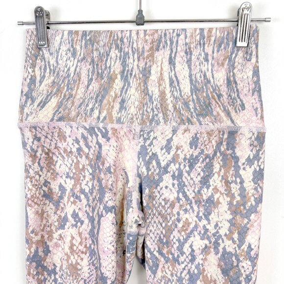 EVCR High Waisted Leggings 7/8 Length Athletic Tummy Control Yoga Snake Skin Med - Picture 6 of 9